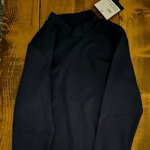 Senita Athletics telluride long sleeve running shirt-NAVY